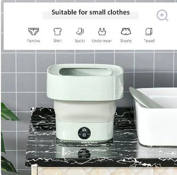 Foldable Mini Washing Machine -  غسالة ملابس صغيرة قابلة للطي